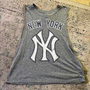 Women's Gray New York Muscle Tee